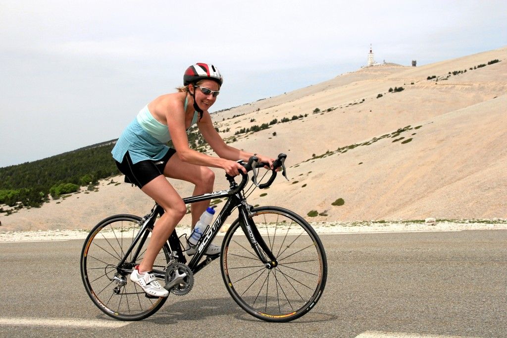 Julie Climbing Mont Ventoux