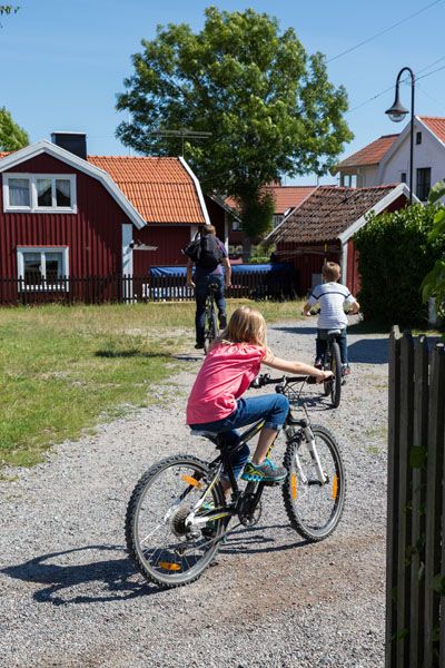 Cycling through Sandhamn