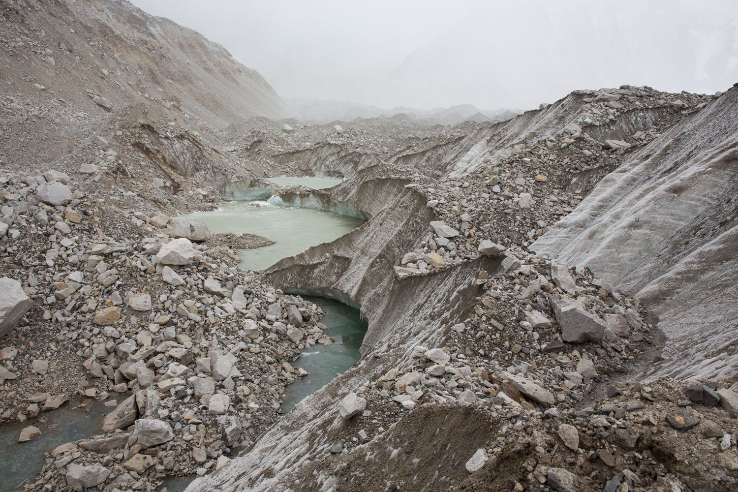 Glacier at EBC