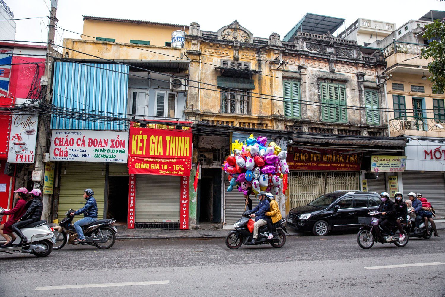 Hanoi Street During Tet