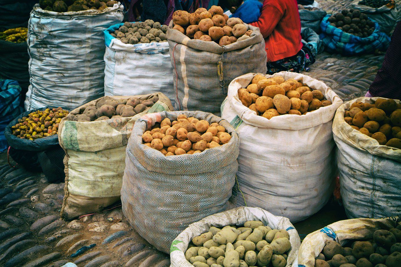 Pisac Market Potatoes