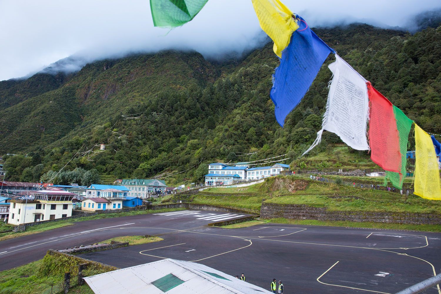 Prayer Flags over Lukla Airport