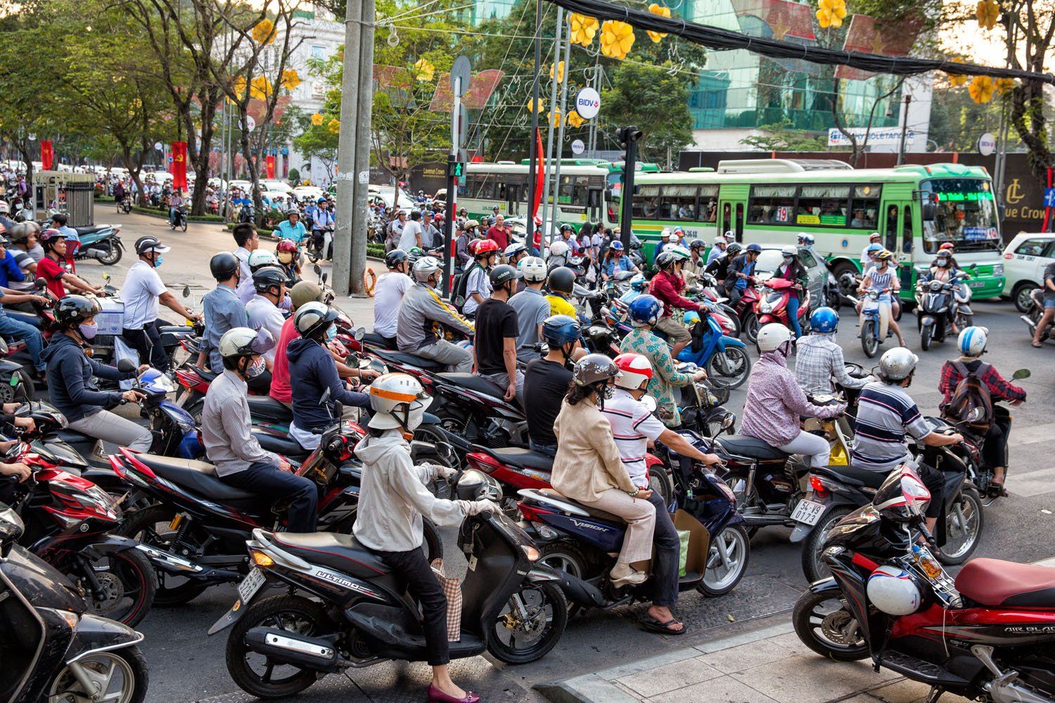 Sea of Motorbikes in HCMC