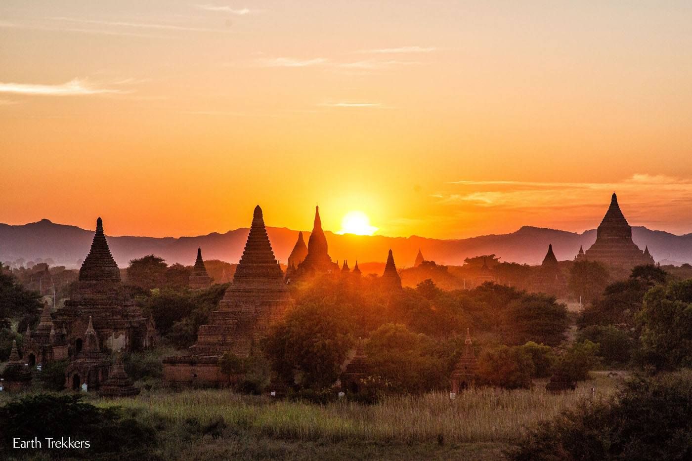 Amazing Bagan Sunset