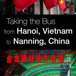 Taking the bus from Hanoi to Nanning