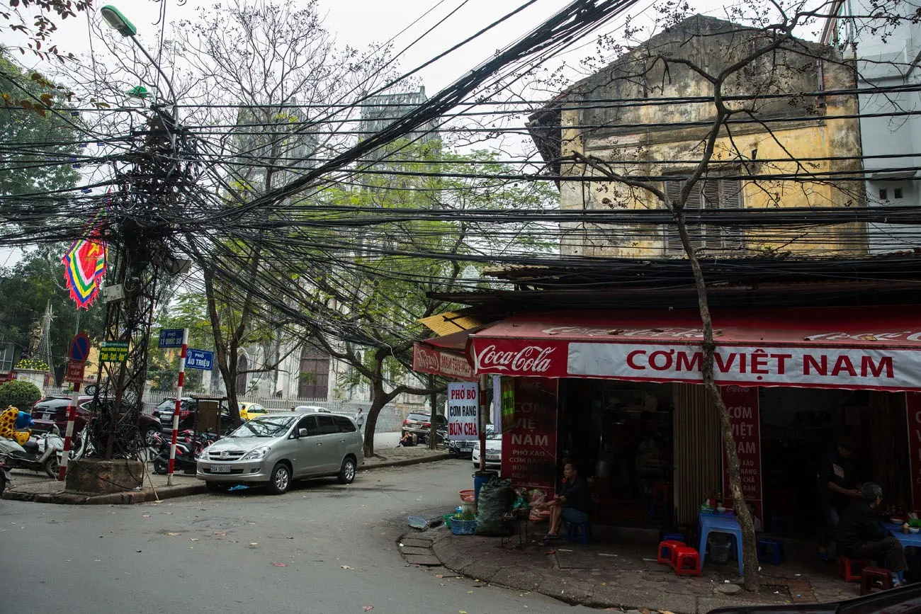 Electric Wires in Hanoi