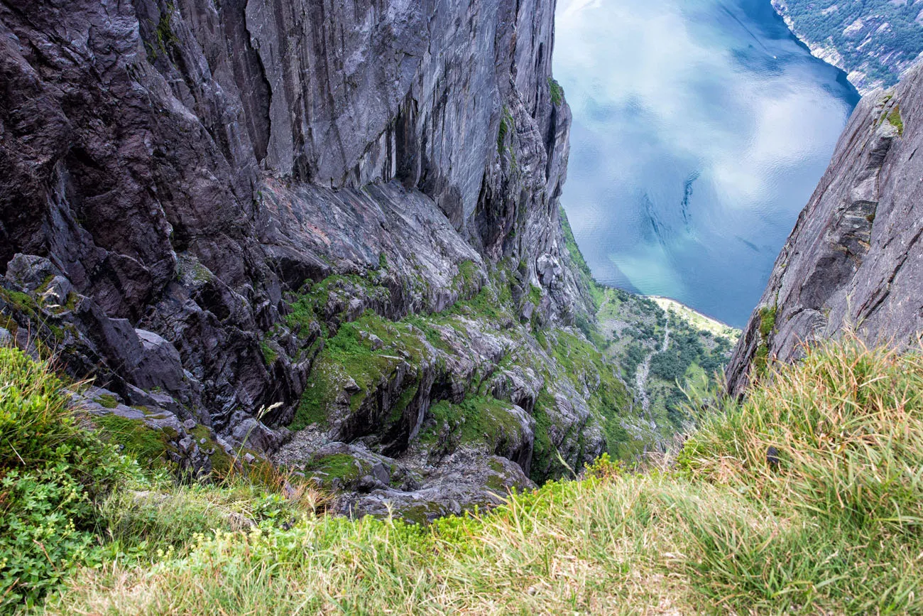 Looking Down at Lysefjord