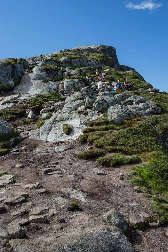 Looking Up at the Final Climb