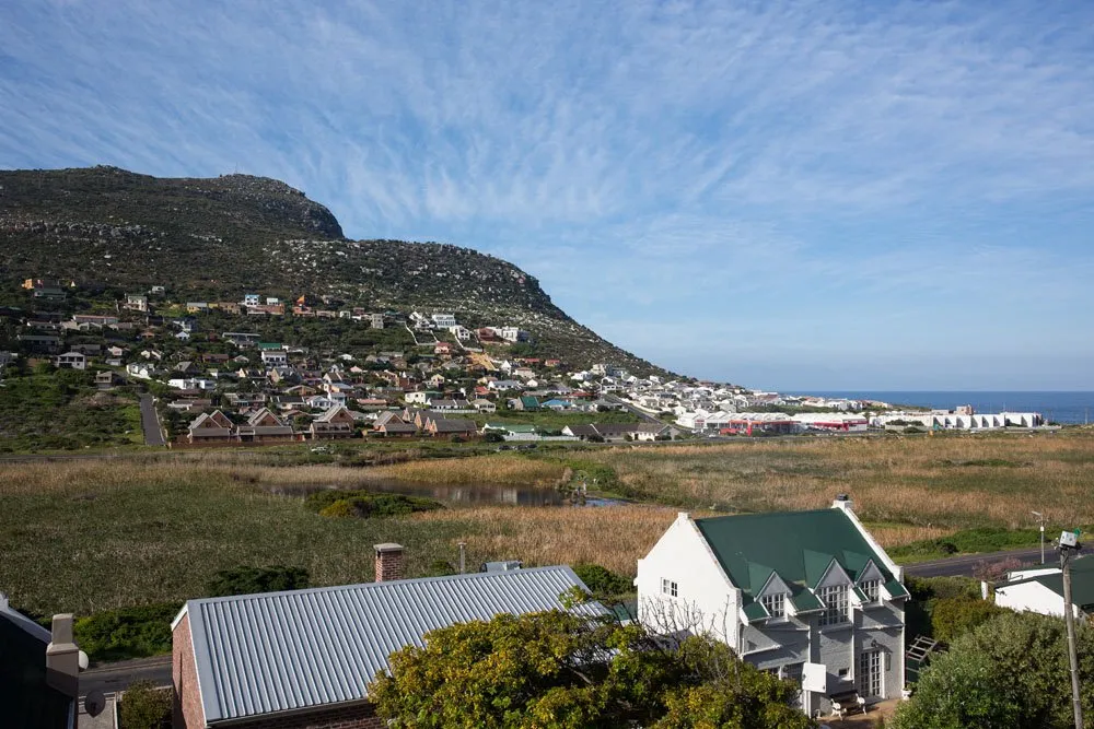 View towards False Bay from the Glen Lin Apartment located just outside Cape Town, South Africa.