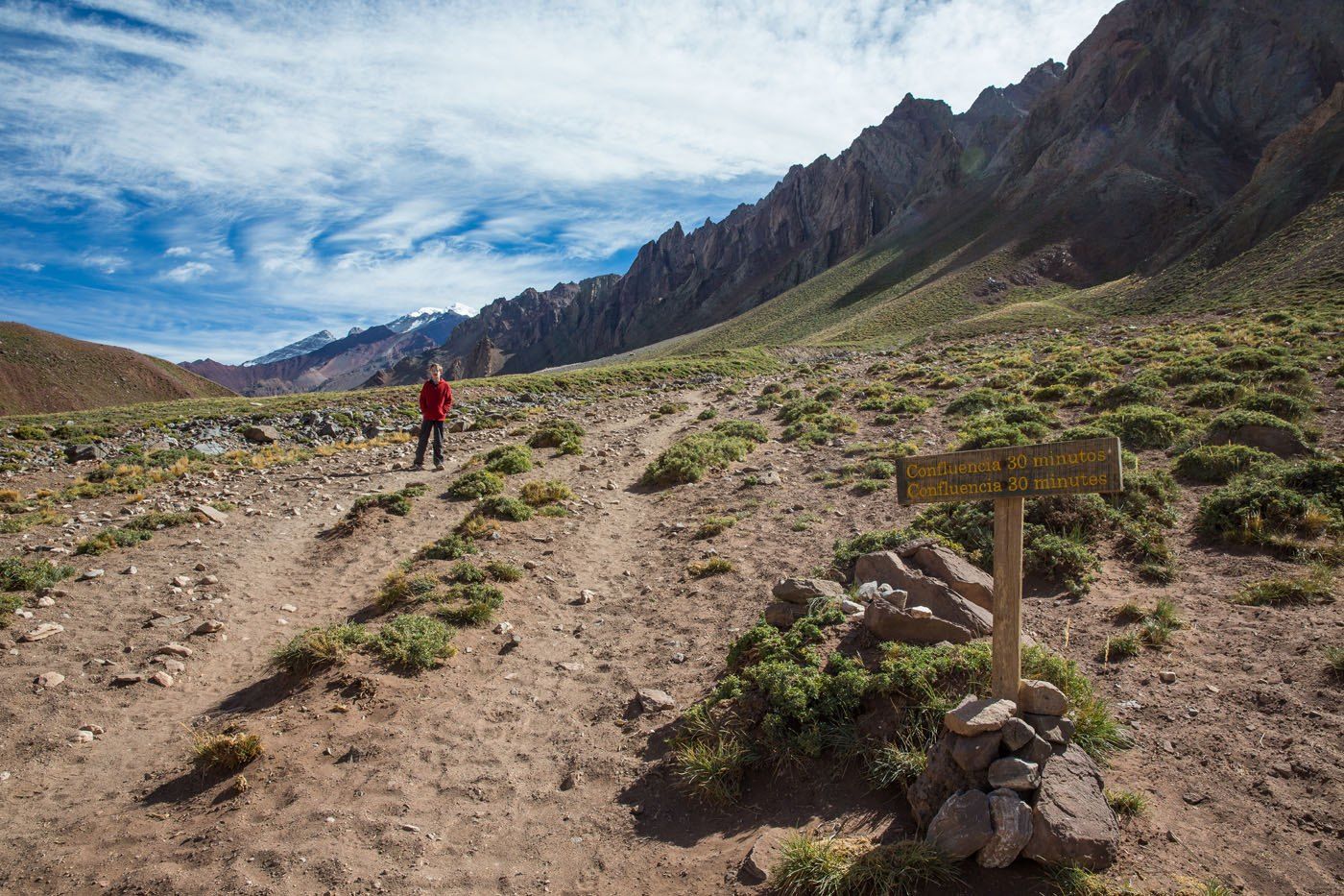 Hiking to Aconcagua Confluencia