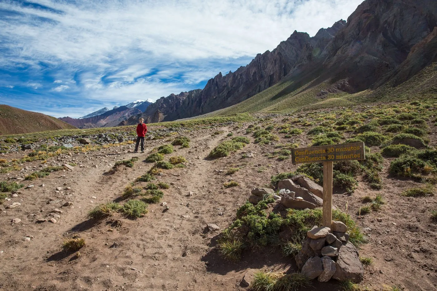 Hiking to Aconcagua Confluencia