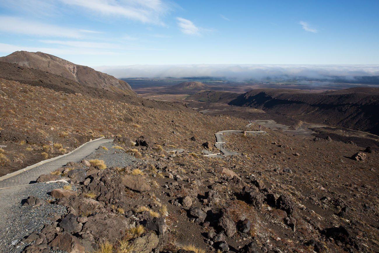 Hiking up Mt Doom