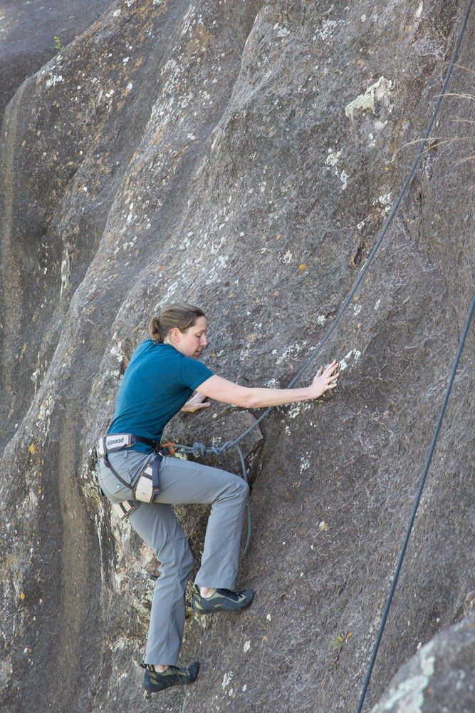 Julie Rivenbark Climbing