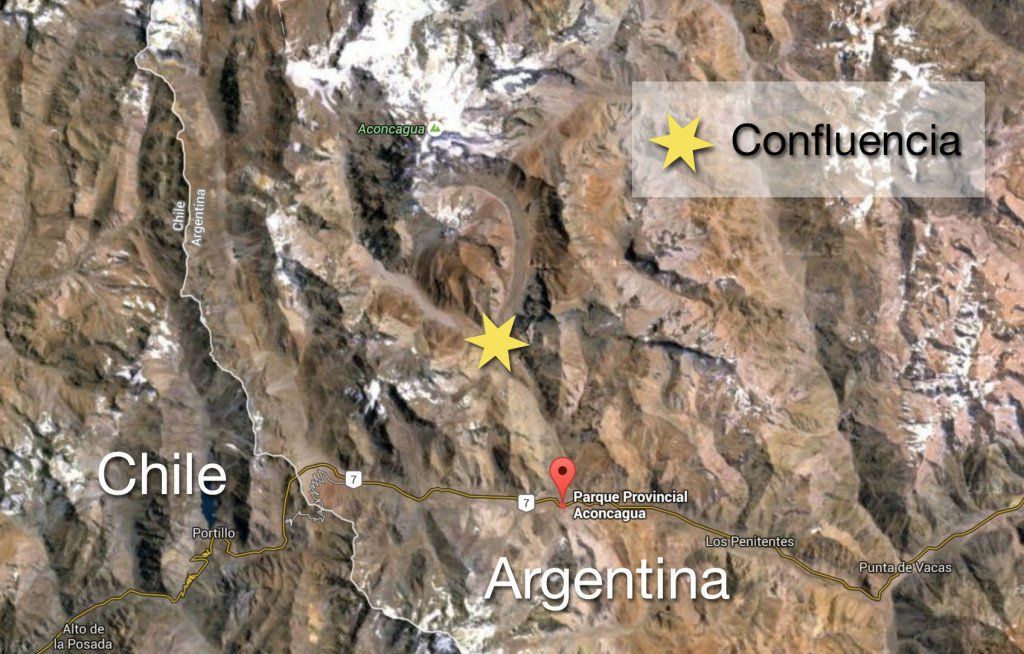 Map of Aconcagua Hike