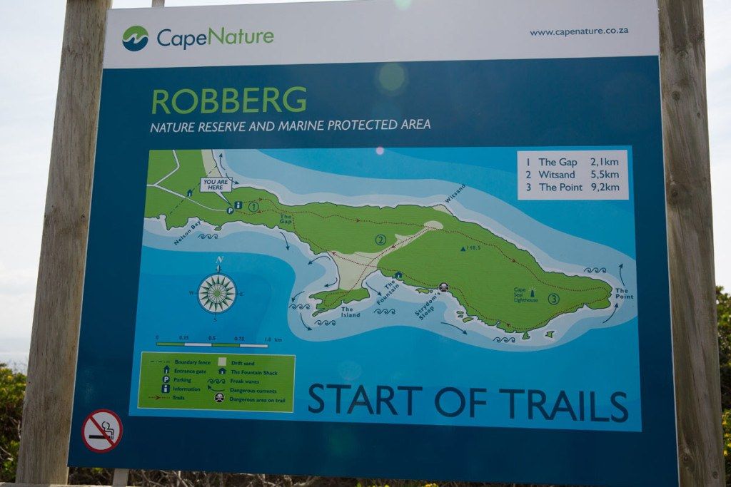 Robberg Trails Map