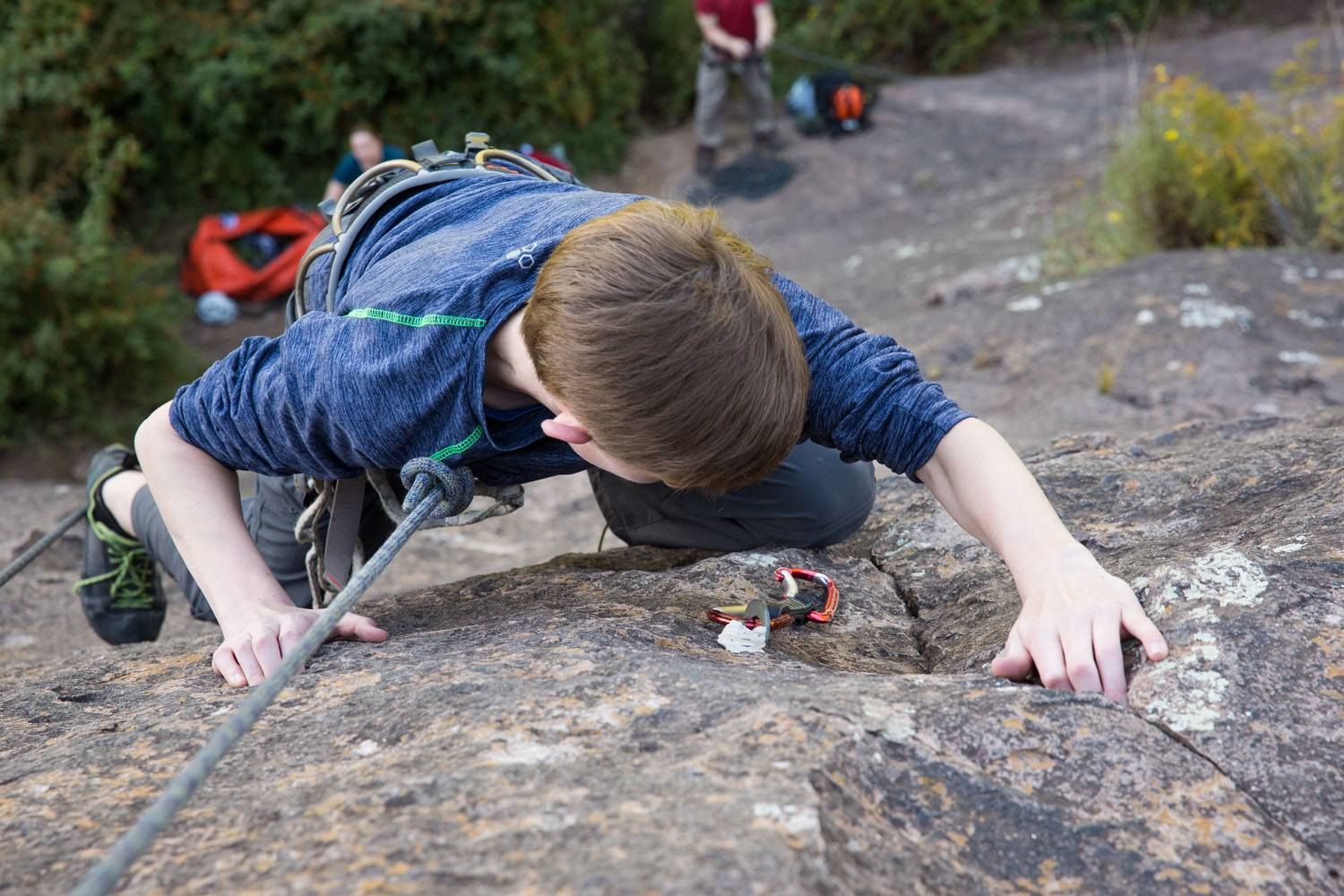 Tyler Rivenbark Rock Climbing