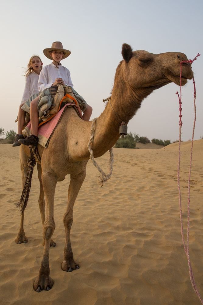 Tyler and Kara on camel