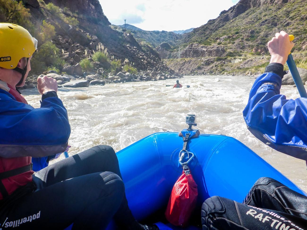 View from our raft