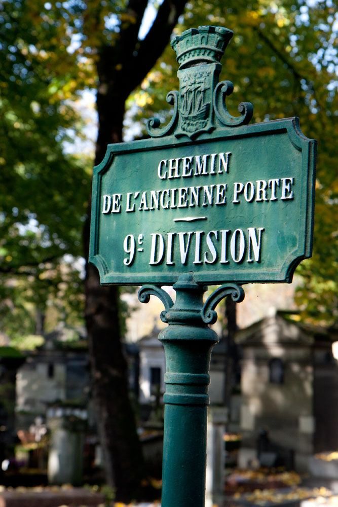 Cemetery Sign