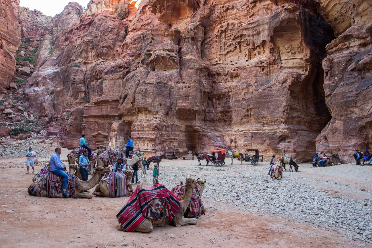 In front of Treasury Petra