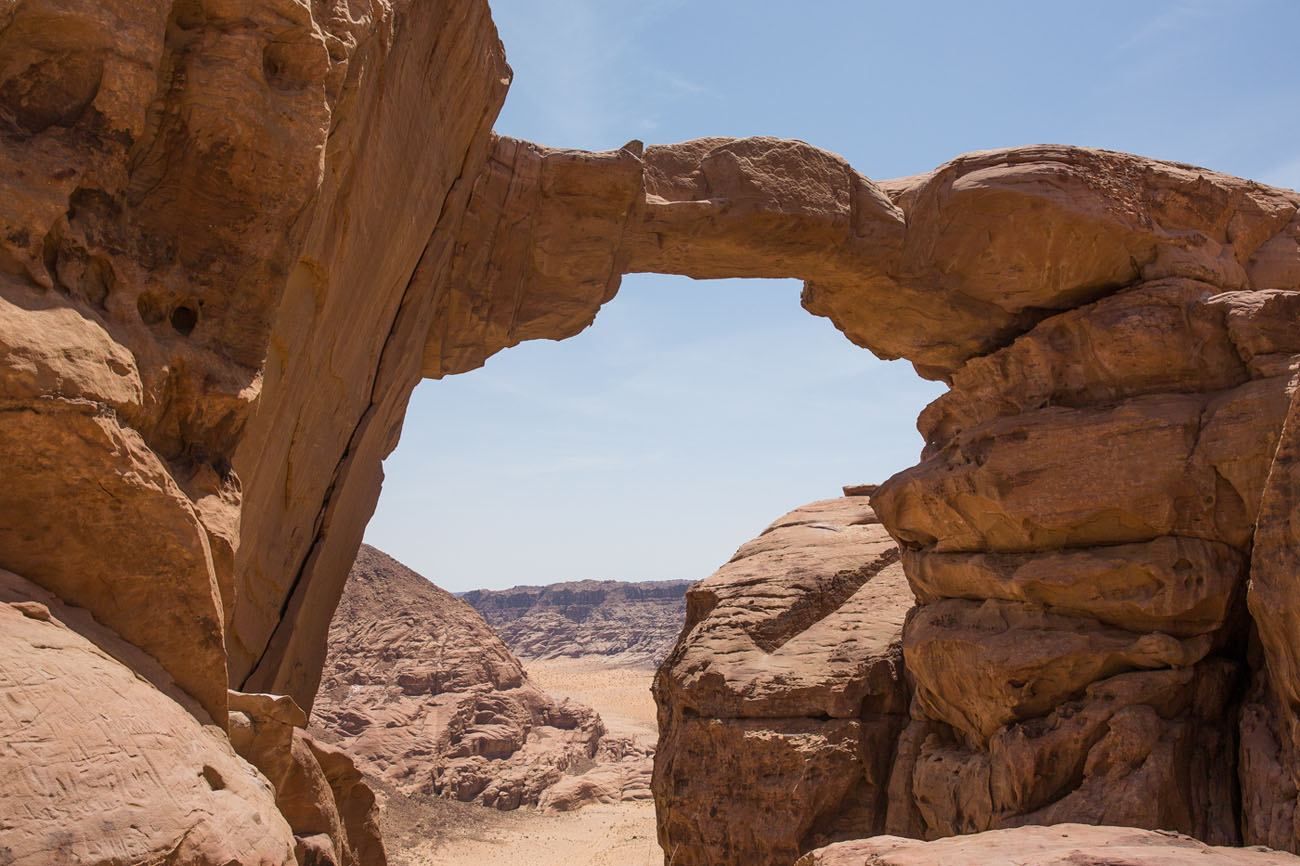 Jebel Burdah Rock Bridge Hike