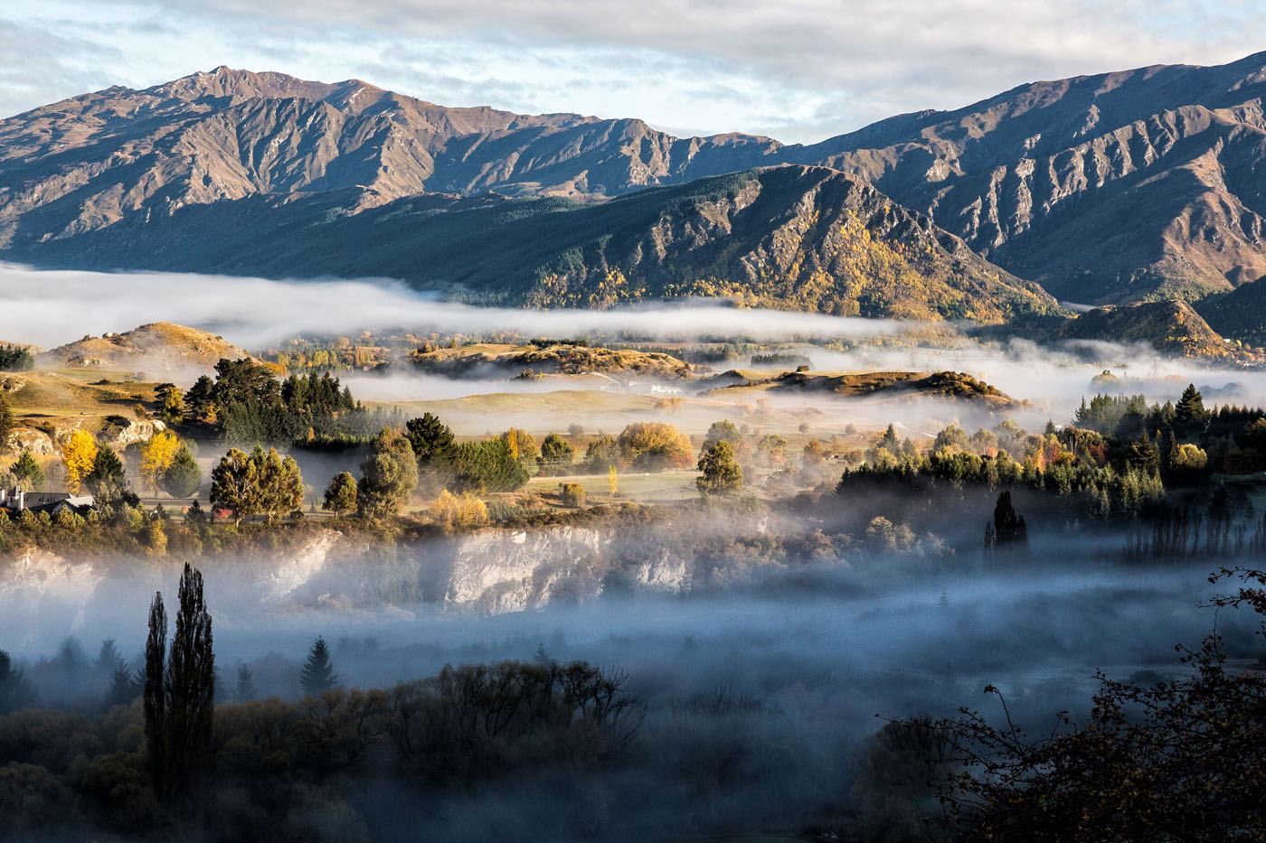 New Zealand in the mist