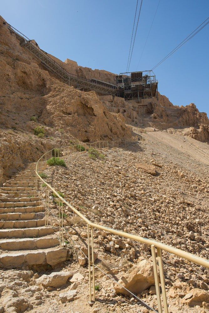 Stairs up to top of Masada