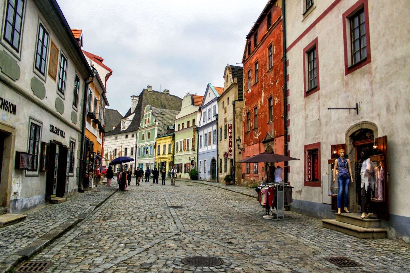 Walking through Cesky Krumlov