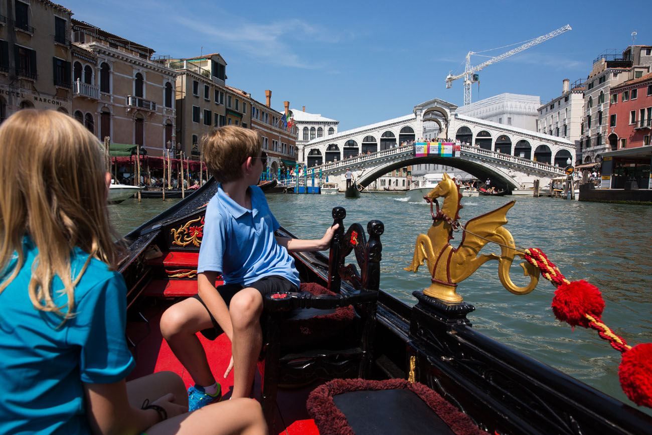 Rialto from Gondola best things to do in Venice