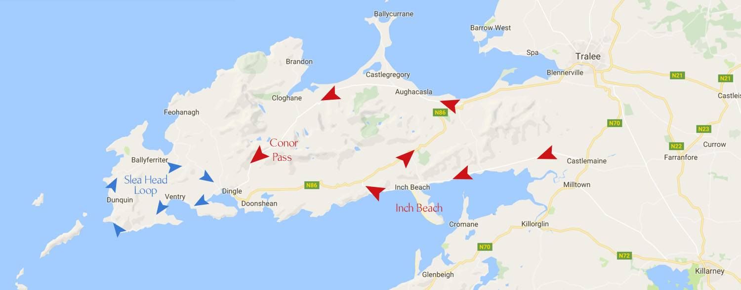 Dingle Peninsula Map