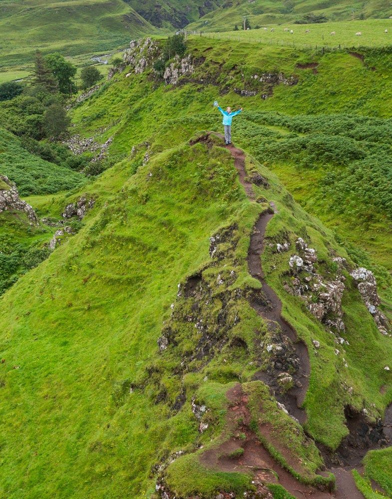 Hiking Fairy Glen Isle of Skye