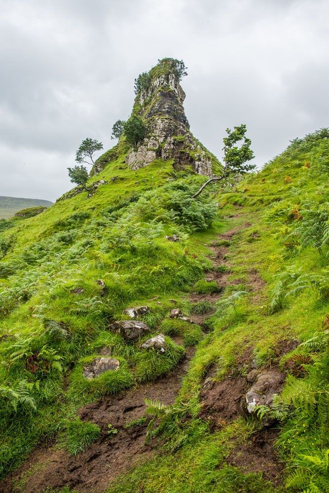 Hiking Fairy Glen Scotland