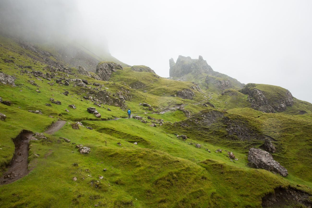 Hiking in the rain