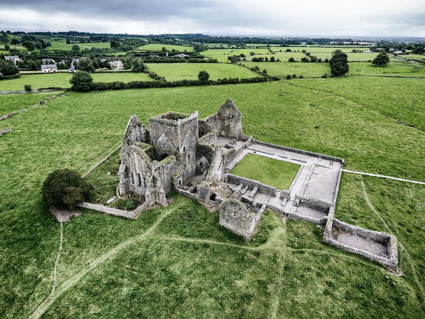 Hore Abbey and Rock of Cashel Drone