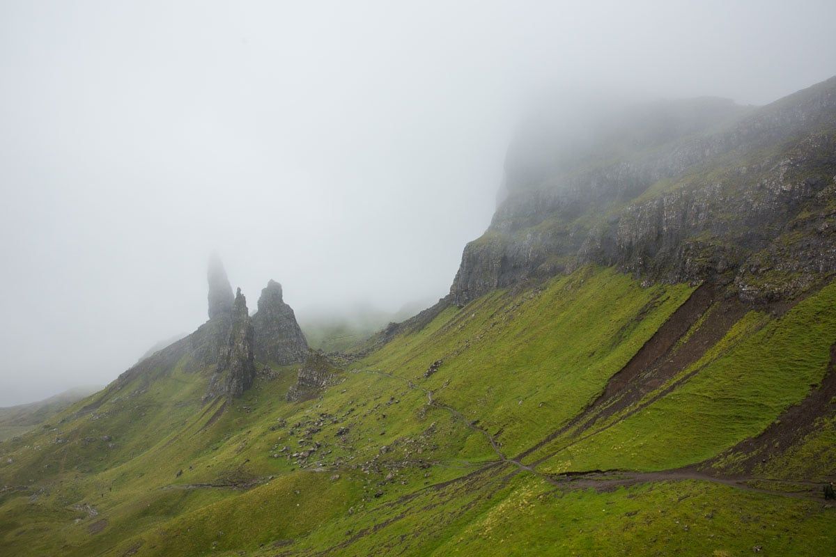 Old Man of Storr Rain