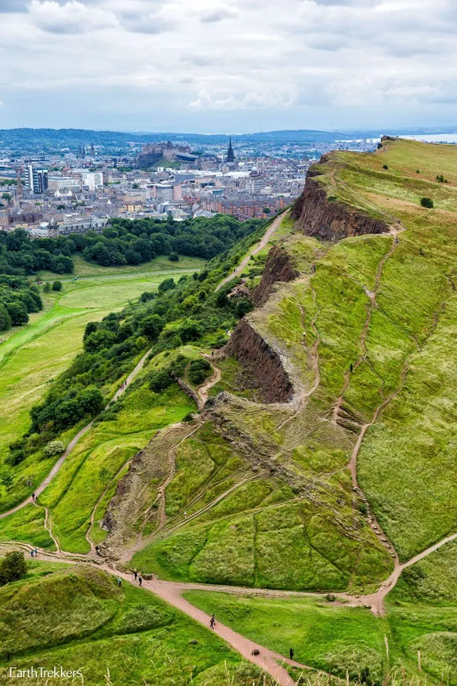 Salisbury Crags in Edinburgh