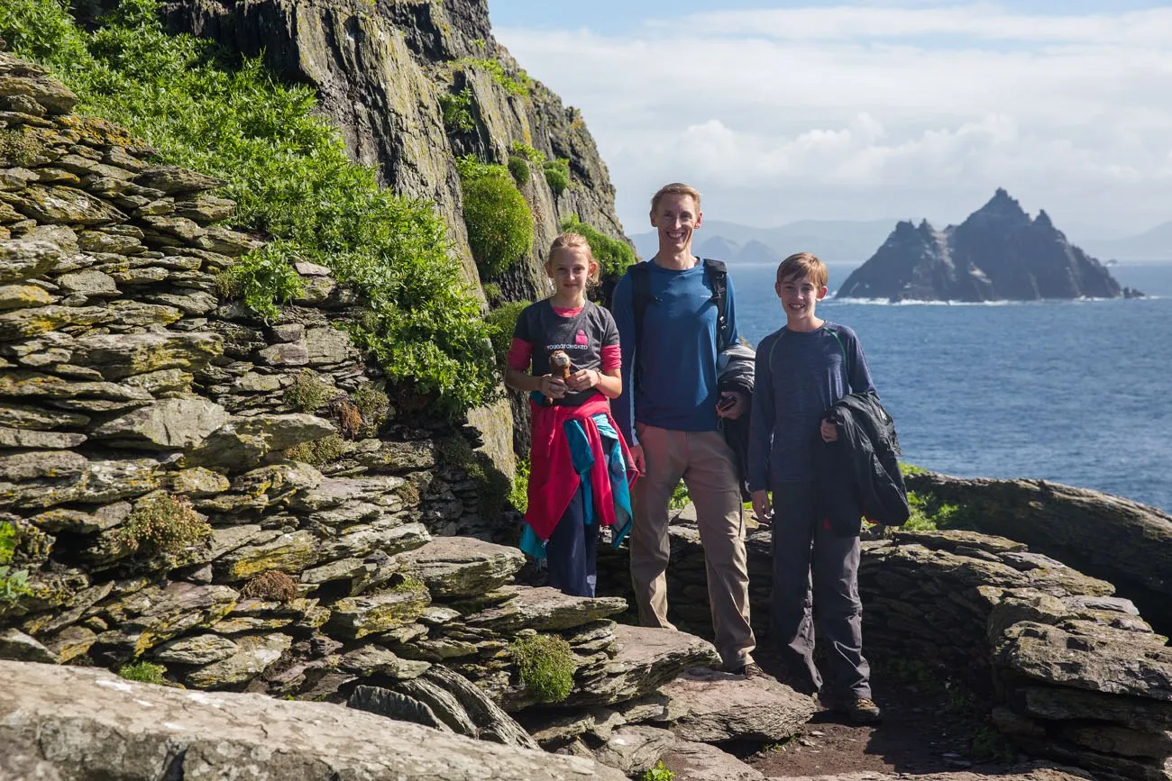 Skellig Michael with Kids