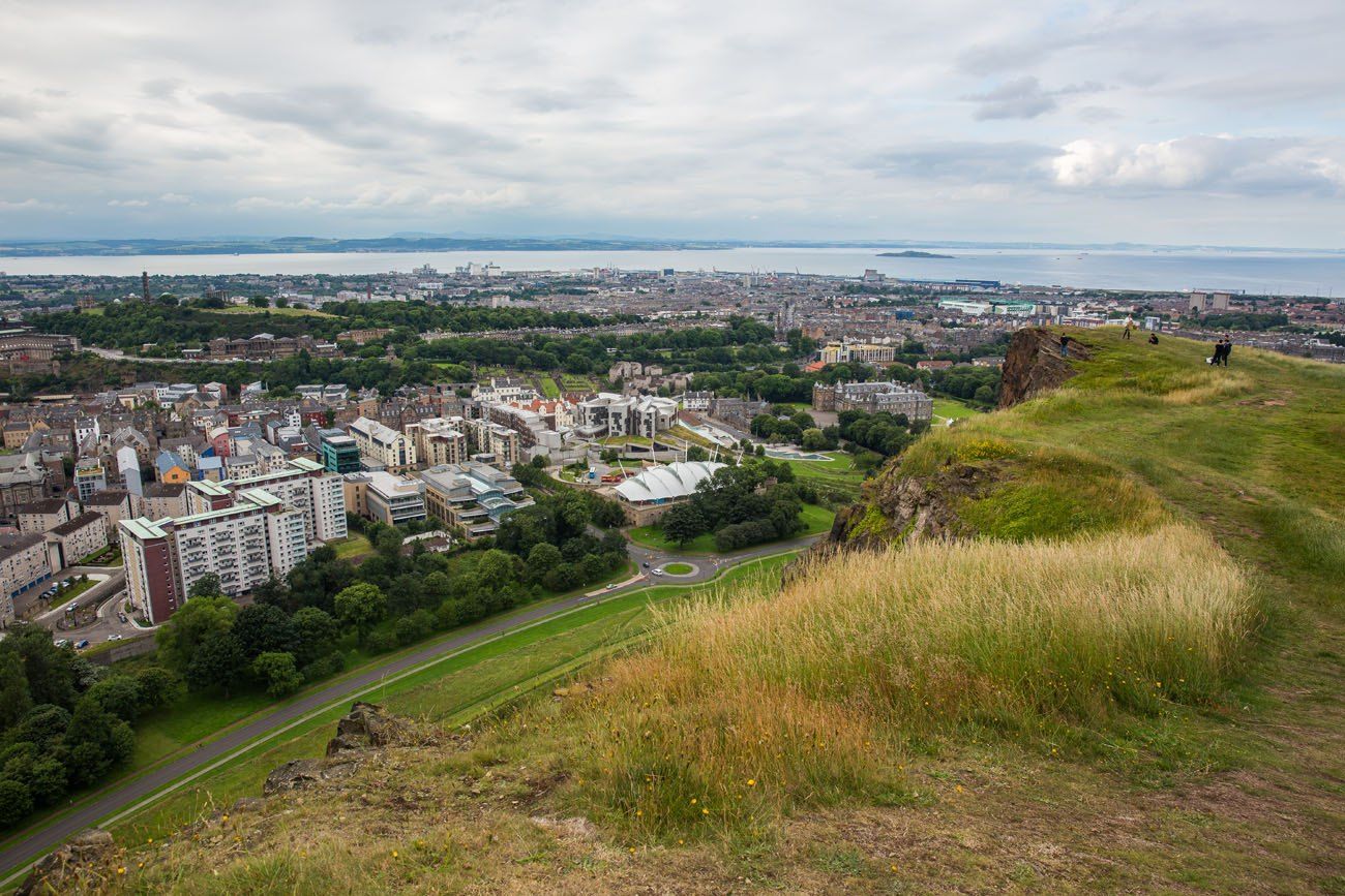 Top of Salisbury Crags Edinburgh