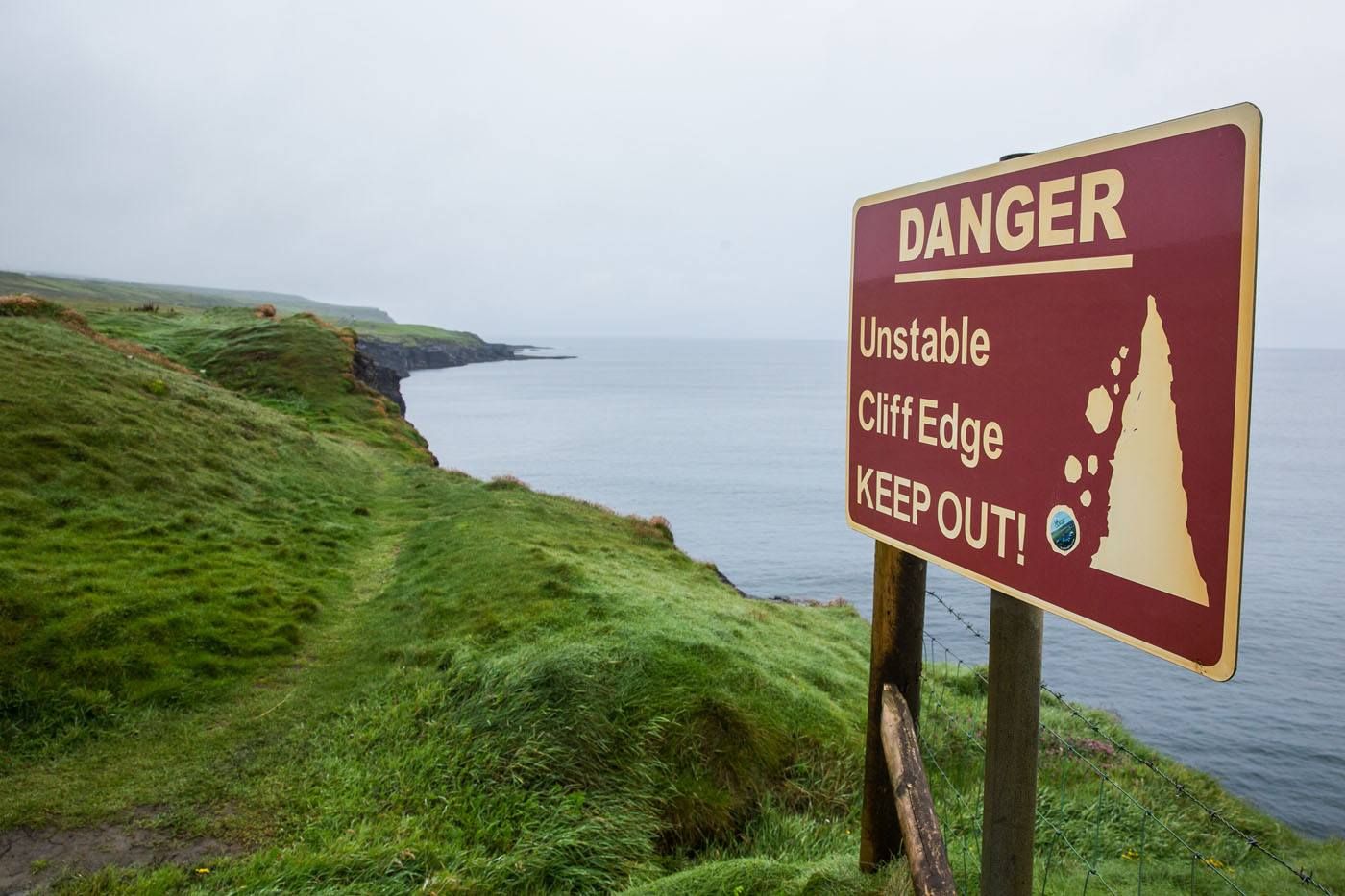 Cliffs of Moher Danger