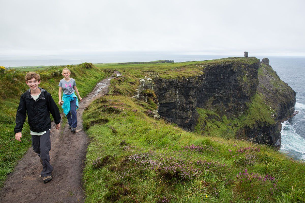 Cliffs of Moher with Kids