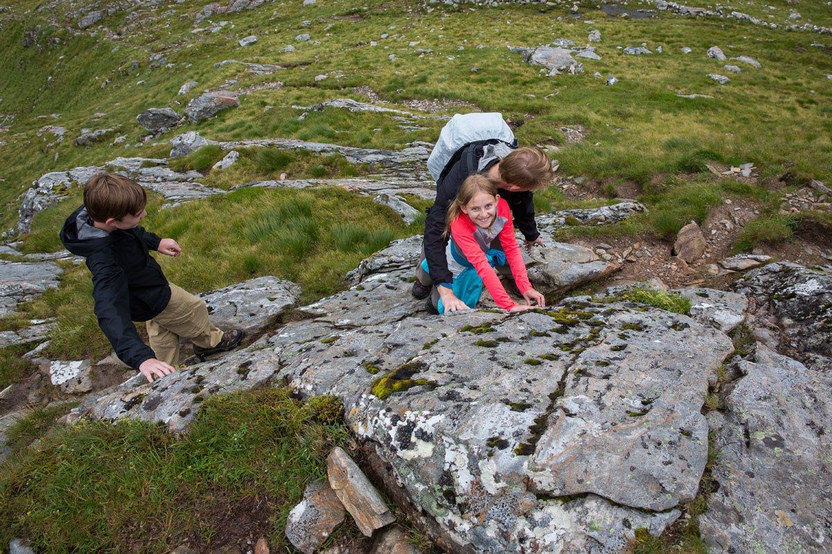 Climbing Forcan Ridge