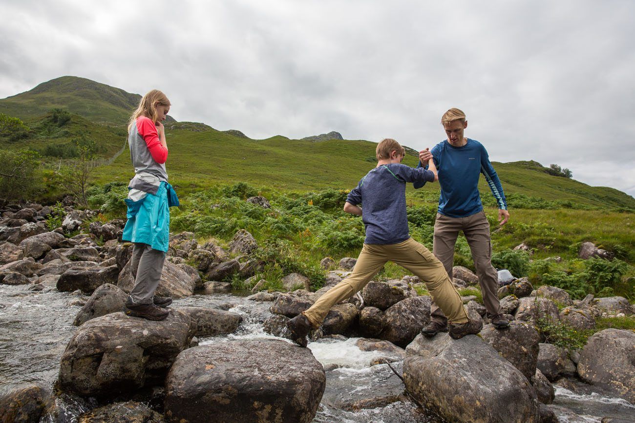 Crossing the river