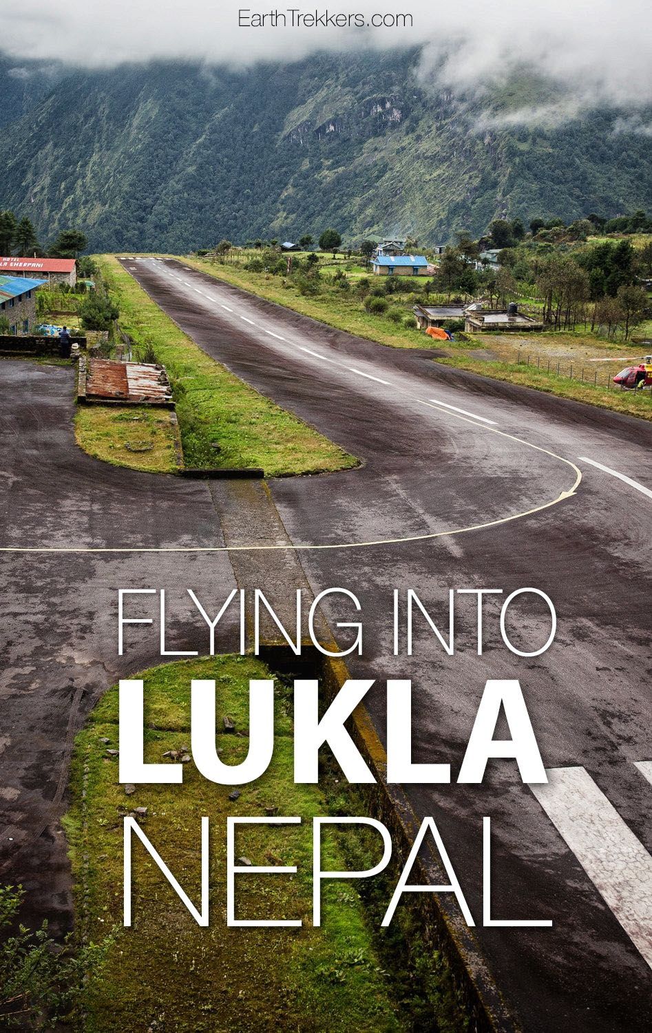 Flying to Lukla Airport Nepal