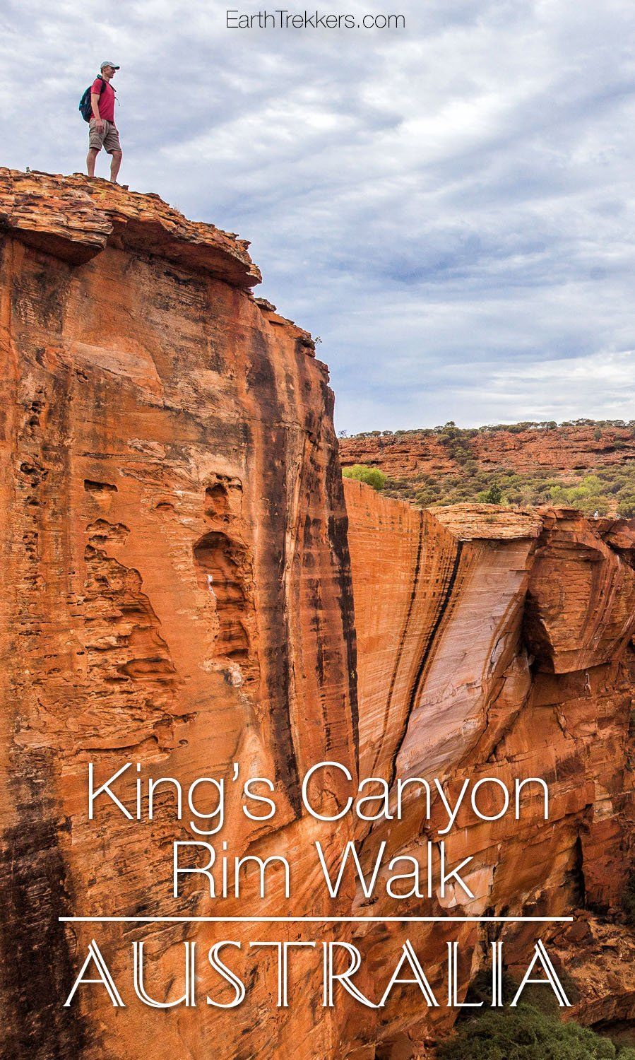 Hiking Kings Canyon Rim Walk Australia