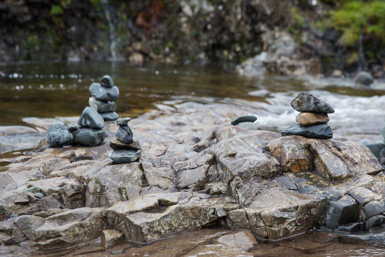 Stacked Stones Fairy Pools