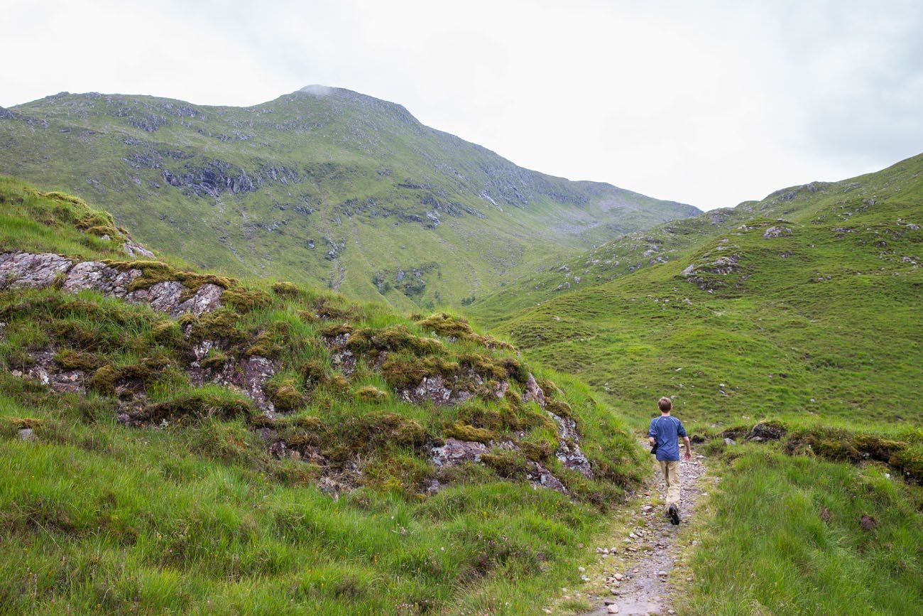 Tyler hiking Scotland