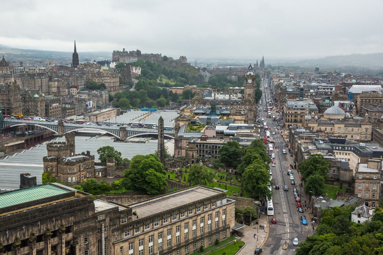 Calton Hill Edinburgh View