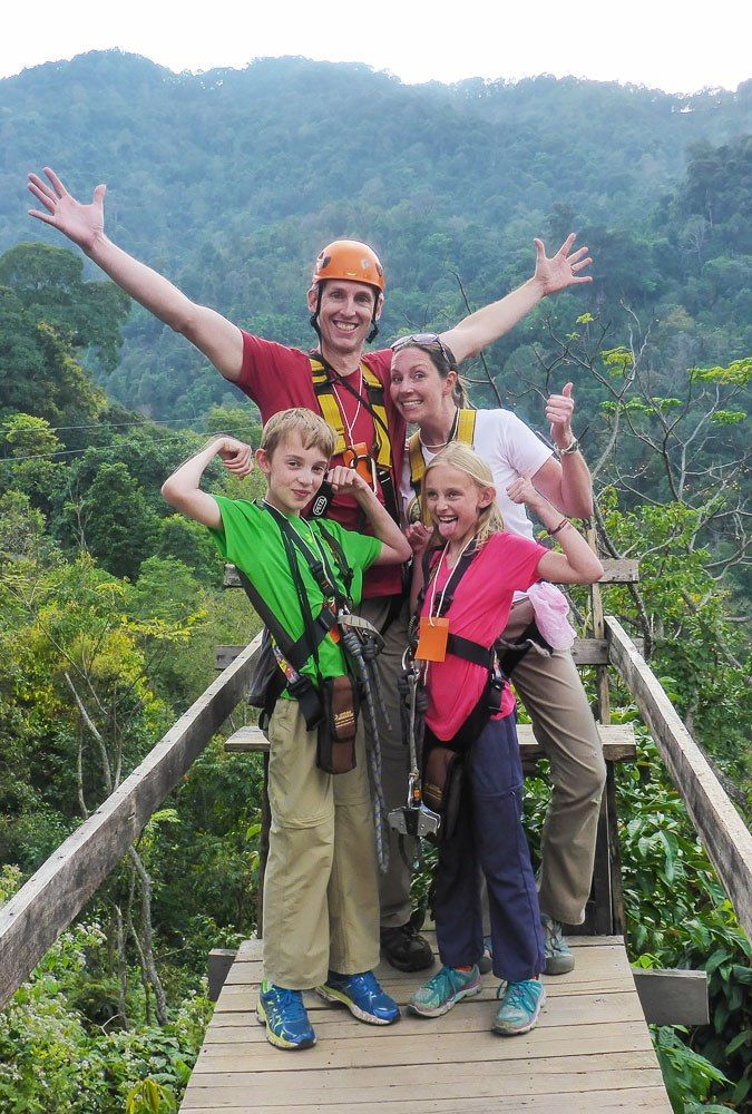 Earth Trekkers zip lining