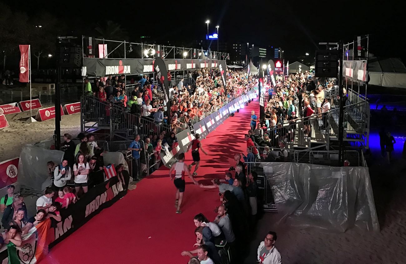 Ironman Barcelona finish line