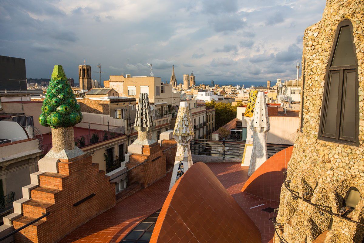 Palau Guell rooftop
